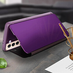 Avis Avizar Housse Samsung Galaxy S21 Plus Clapet translucide Miroir Support Vidéo Violet