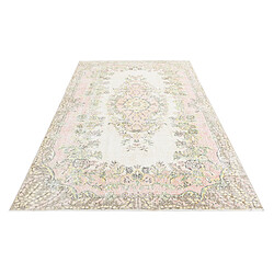 Avis Vidal Tapis de laine 269x163 rose Ultra Vintage