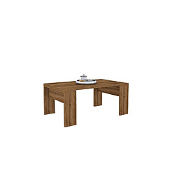 Avis Toilinux Table basse 90 cm - Marron noix