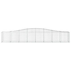 Avis vidaXL Paniers à gabions arqués 8 pcs 400x50x60/80 cm Fer galvanisé