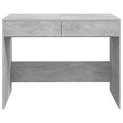 Avis Helloshop26 Bureau table poste de travail meuble d'ordinateur informatique étude 101 x 50 x 76,5 cm bois d'ingénierie gris 02_0023830