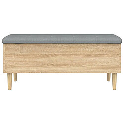 Acheter Maison Chic Banc de rangement | Meuble de rangement d'Entrée | Coffres d'Intérieur chêne sonoma 102x42x46 cm bois d'ingénierie -MN89229