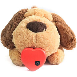 Jouet Pour Chiot Avec Battement De Coeur, Anxiété De Séparation Des Chiots Jouet Pour Chien En Peluche Douce Copain De Sommeil Jouet D'Aide Comportementale Chiot Jouet De Battement De Coeur Pour Chiots Chien P