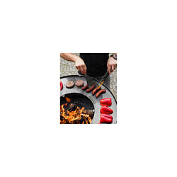 Farm-Mdlt Brasero de jardin FIRE décor feu en acier Ø: 80 cm pas cher