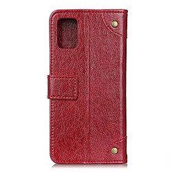 Avis Wewoo Housse Coque Pour Galaxy S11E Boucle en cuivre Nappa Texture cuir à rabat horizontal avec support et fentes cartes et portefeuille vin