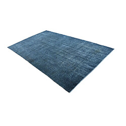 Avis Vidal Tapis de laine 284x168 Bleu Ultra Vintage