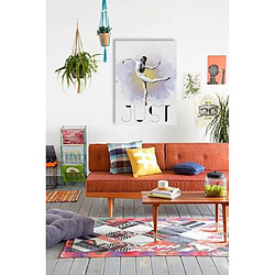 HOMEMANIA Tableau Limited Edition - Danse - pour Séjour, Chambre - Multicolore en Coton, Bois, 45 x 2 x 70 cm