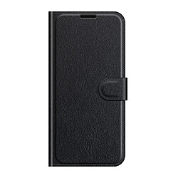 Etui en PU texture litchi, fermeture aimantée noir pour votre Xiaomi Civi 5G