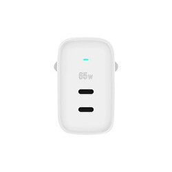 Tiger Power Chargeur Secteur Gan 65W 2 Ports Ubs-C Usb-C Blanc