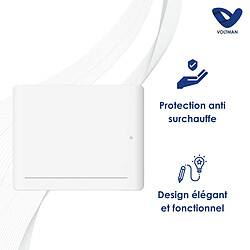 Chauffage électrique chaleur douce Leia - 1500W - blanc - Voltman