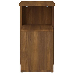 Avis vidaXL Table d'appoint Chêne marron 36x30x56 cm Bois d'ingénierie