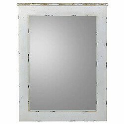 Miroir mural Alexandra House Living Blanc verre Bois d'épicéa 3 x 90 x 70 cm