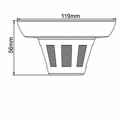 Acesee Caméra HD-IP Faux Détecteur de Fumée Résolution HD 1280x720p