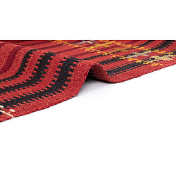 Vidal Tapis de laine 345x164 rouge Jajim