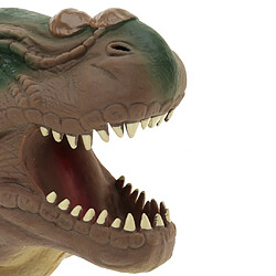 Acheter Simulation Tyrannosaurus Tête Marionnette À Main Dinosaure Figure Jouet Enfants Jouet Marron