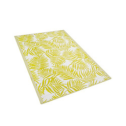 Beliani Tapis d'extérieur jaune 120 x 180 cm KOTA