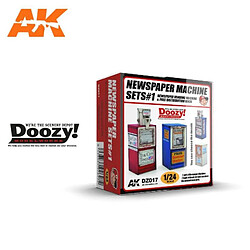 Ak Interactive Newspaper Machine Set 1 - Décor Modélisme