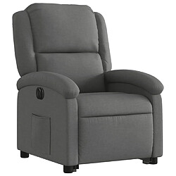 Avis Maison Chic Fauteuil Relax pour salon, Fauteuil inclinable électrique gris foncé tissu -GKD45628