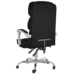 Acheter vidaXL Fauteuil inclinable de bureau Noir Similicuir