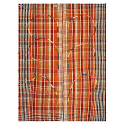 Vidal Tapis de laine 185x140 orange Jajim