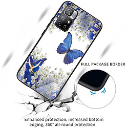 Coque en TPU anti-rayures papillons bleus pour votre Xiaomi Redmi Note 11/Poco M4 Pro 5G