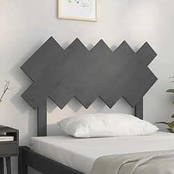 Avis Maison Chic Tête de lit scandinave,Meuble de chambre Gris 104x3x80,5 cm Bois massif de pin -MN12242