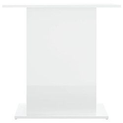 Avis vidaXL Support d'aquarium blanc brillant 75x36x72,5 cm bois ingénierie