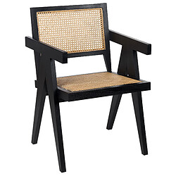 Beliani Chaise de salle à manger WESTBROOK Mahonki Noir