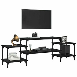 Acheter Maison Chic Meuble TV scandinave - Banc TV pour salon noir 157x35x52 cm bois d'ingénierie -MN20349