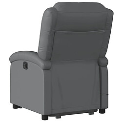 Acheter Maison Chic Fauteuil Relax pour salon, Fauteuil inclinable de massage Gris Similicuir -GKD10945