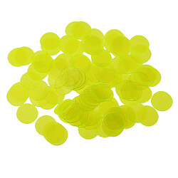 Jetons de jeu de bingo 300pcs professionnels comptant des jetons de bingo-test en plastique jaune pas cher