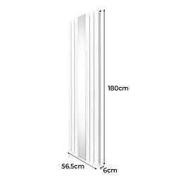 Acheter Monstershop Radiateur Plat avec Miroir & Valves - 1800mm x 565mm – Blanc