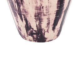 Beliani Vase décoratif AMATHUS fait à la main Céramique 34 cm Violet pas cher