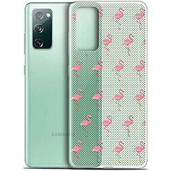 Caseink Coque Pour Samsung Galaxy S20 FE (6.5 ) [Gel HD Collection Pattern Design Les flamants Roses Dots - Souple - Ultra Fin - Imprimé en France]