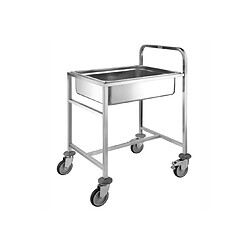 Chariot de Transport Inox Bac GN 2/1 - Pujadas