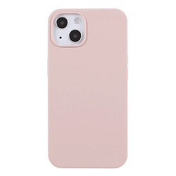 Coque en silicone solide, antichoc rose pour votre Apple iPhone 13 6.1 pouces