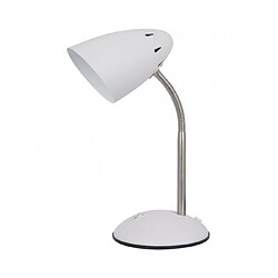 Luminaire Center Lampe de bureau moderne Cosmic Blanc, nickel satiné