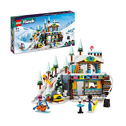 LEGO Friends 41756 Les Vacances au Ski, Set de Mini-Poupées Liann, Aron et Zac et Figurine Animale, Cadeau Noël