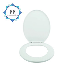 MSV Abattant Wc PP Blanc - Charnières PS