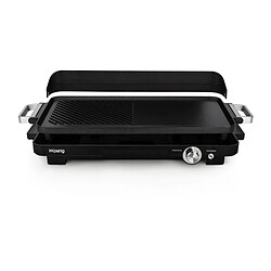 Avis HKoeNIG GRX330 - Plancha double zones - 50x25cm - 1800W - Revetement anti-adhésif - Fonction turbo zone grill - Thermostat ajus