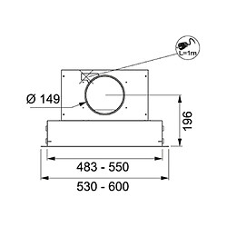 Avis Hotte plafond 90cm 66db 839m3/h inox - 6509916 - ROBLIN