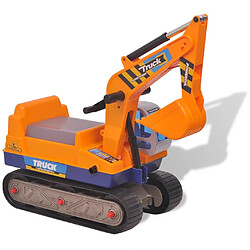 vidaXL Excavateur à enfourcher Plastique Jaune