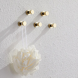 Acheter Universal 5PCS Luxury Gold Crochet Crochet Mur Porte Manteau Chapeau Cachet Accueil Laiton Salle de Bain Cuisine Accessoires de Décoration | Crochet Robe