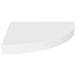 vidaXL Étagère d'angle flottante blanc 35x35x3,8 cm MDF