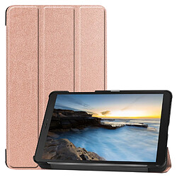 Etui en PU avec socle tripliure or rose pour votre Samsung Galaxy Tab A 8 (2019) SM-T290 T295