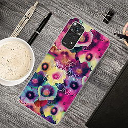 Coque en TPU antichoc, anti-rayures fleurs colorées pour votre Xiaomi Redmi Note 11S 4G/Redmi Note 11 4G (Qualcomm)