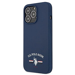 US Polo Assn Silicone Logo - Coque pour iPhone 13 Pro Max (Bleu Marine)