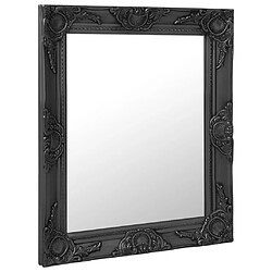 Maison Chic Miroir mural style baroque | Miroir Décoration pour Maison Salle de Bain 50x60 cm noir -GKD19485