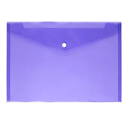 Wewoo 12 PCS A4 Clear Document Bag Dossier papier Classeur Papiers Papeterie Scolaire PP Violet