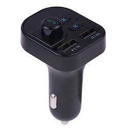 Wewoo Transmetteur FM Auto 805E Dual USB recharge Bluetooth Kit de voiture pour lecteur de musique MP3Prise en charge de l'appel mains libres et lecture de la carte Micro SD / U Disk Music Noir